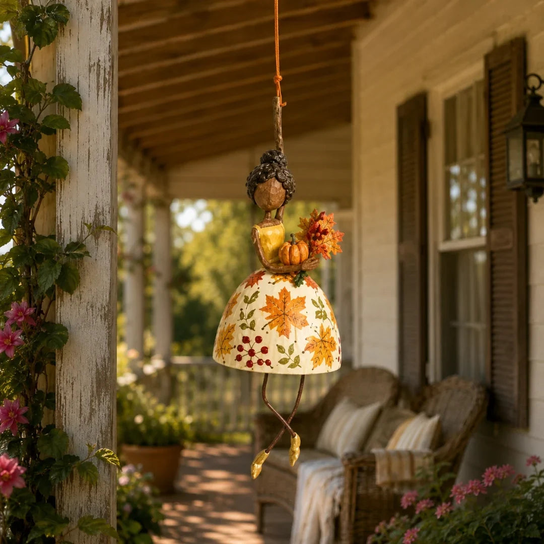 Whimsical Dancing Lady Hanging Ornament for Porch & Garden