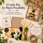 DIY Felt Sewing Craft Kit with Buttons & Meaning Card