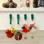 6-Pack Silicone Christmas Garland Hangers with Hooks