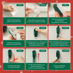 6-Pack Silicone Christmas Garland Hangers with Hooks