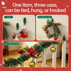 6-Pack Silicone Christmas Garland Hangers with Hooks