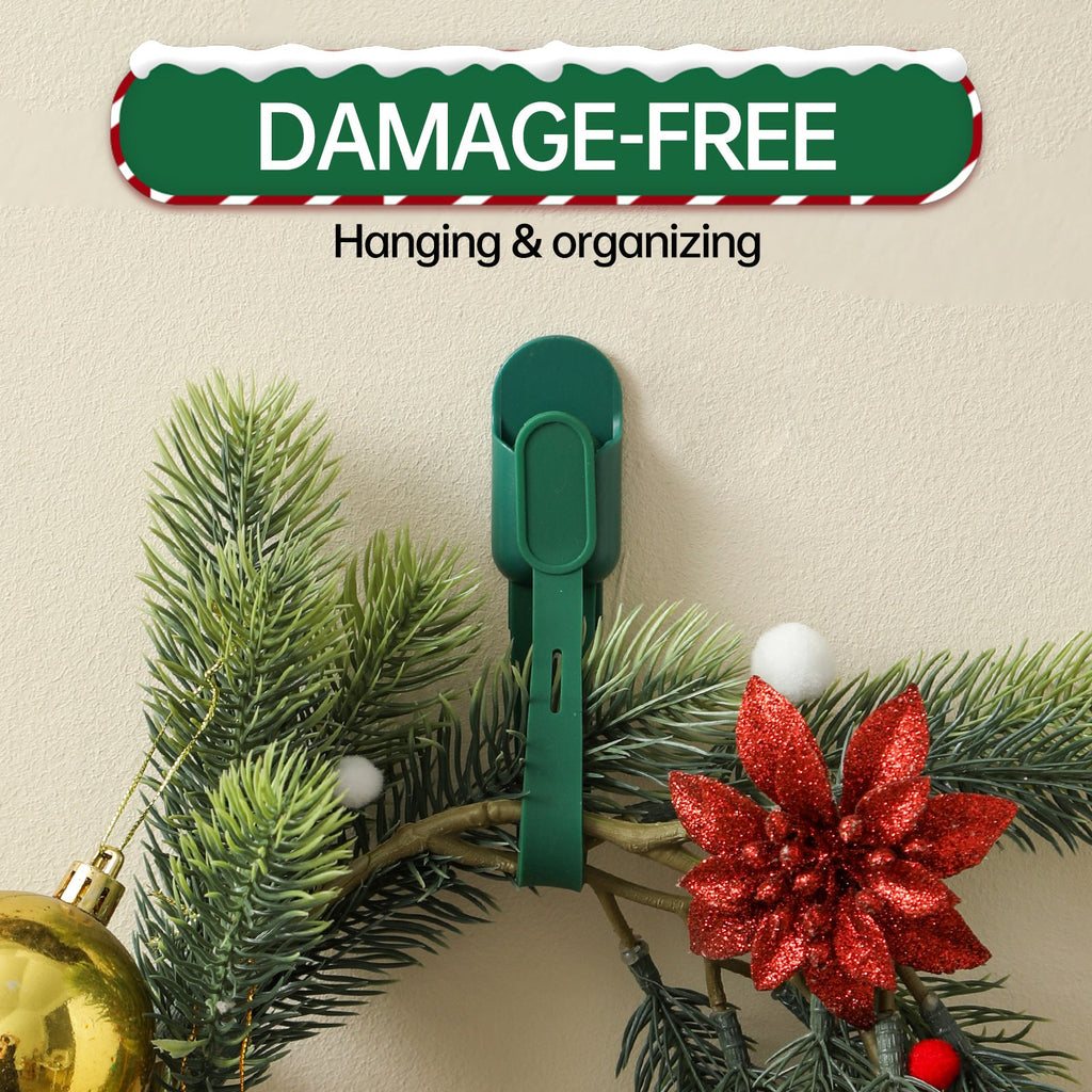 6-Pack Silicone Christmas Garland Hangers with Hooks
