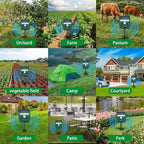Ultrasonic Cat and Bird Deterrent with Solar Power for Gardens