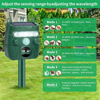 Ultrasonic Cat and Bird Deterrent with Solar Power for Gardens