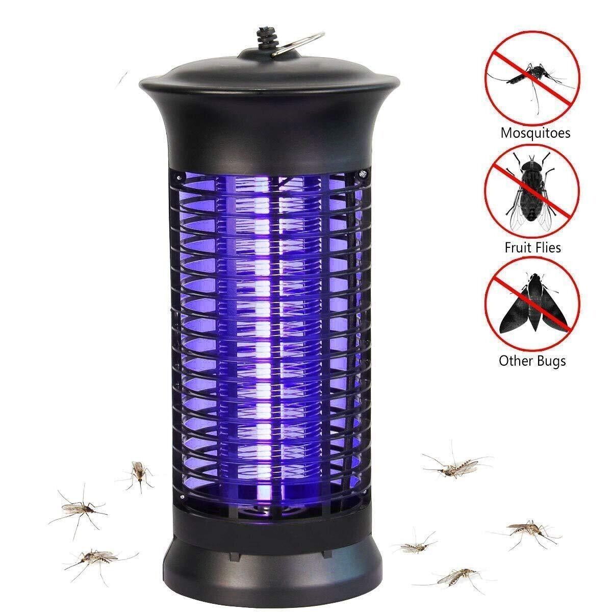 Electric bug zapper with UV light for mosquitoes, fruit flies, and other flying insects