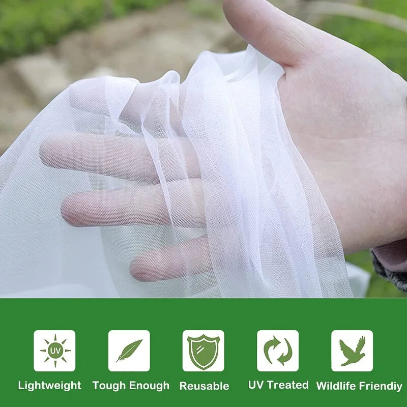 BUGBARRIER – HDPE Insect Net for Breathable Plant Protection & Pest Control