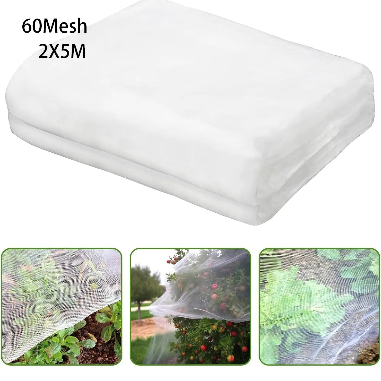 BUGBARRIER – HDPE Insect Net for Breathable Plant Protection & Pest Control