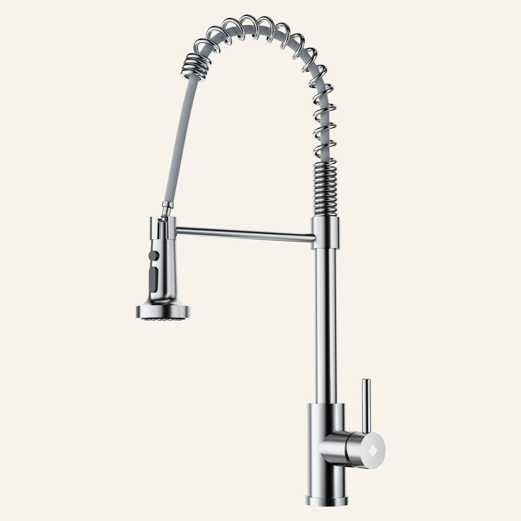 Stainless Steel High Arc Pull Down Kitchen Faucet with Single Handle