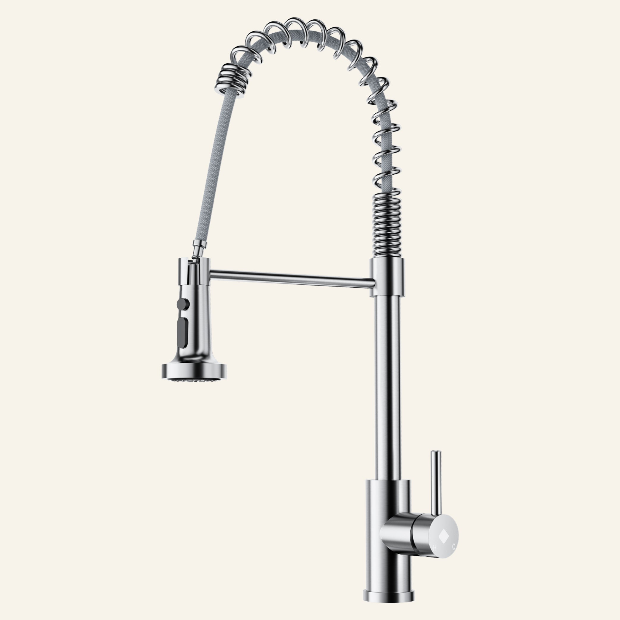 Stainless Steel High Arc Pull Down Kitchen Faucet with Single Handle