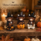 Halloween Highland Cow Witch Resin Tabletop Ornament Decor
