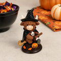 Halloween Highland Cow Witch Resin Tabletop Ornament Decor
