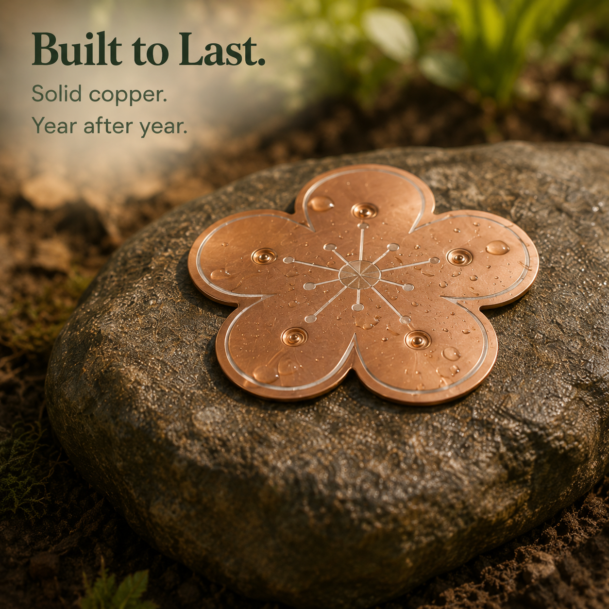 Pure Copper Bird Bath Purifier Disc for Algae Control