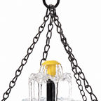 Solar Hanging Bird Bath Fountain with Two-Tier Water Cascade
