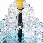Solar Hanging Bird Bath Fountain with Two-Tier Water Cascade