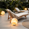 Solar Moon Fence Post Light Outdoor Pillar Lamp for Garden Pathway