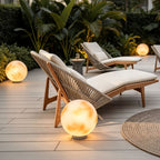 Solar Moon Fence Post Light Outdoor Pillar Lamp for Garden Pathway