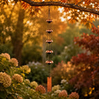 Five Bell Brass Wind Chime for Outdoor Porch and Garden Decor