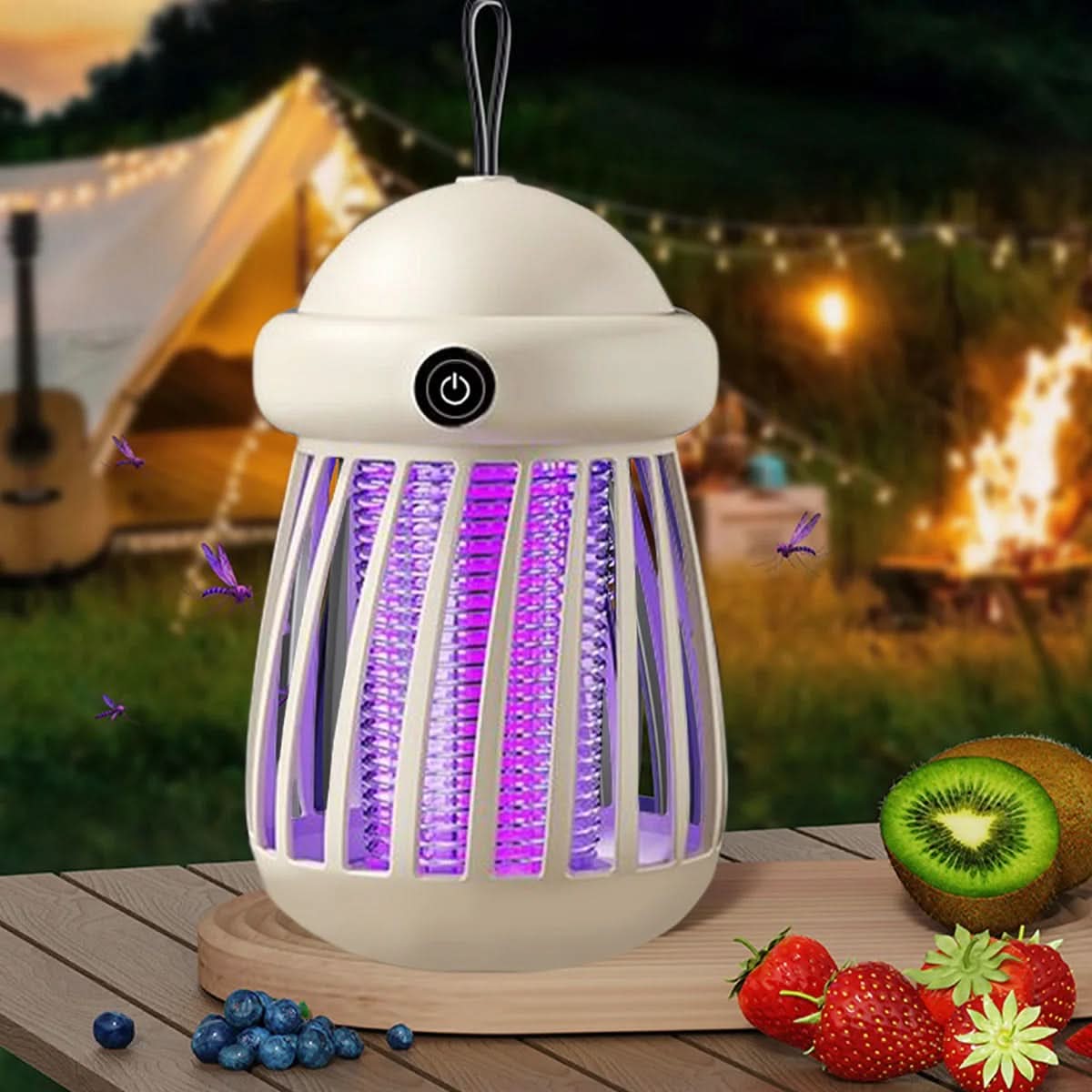 Portable Mosquito Zapper Lamp USB Rechargeable UV Light for Indoor Outdoor Use