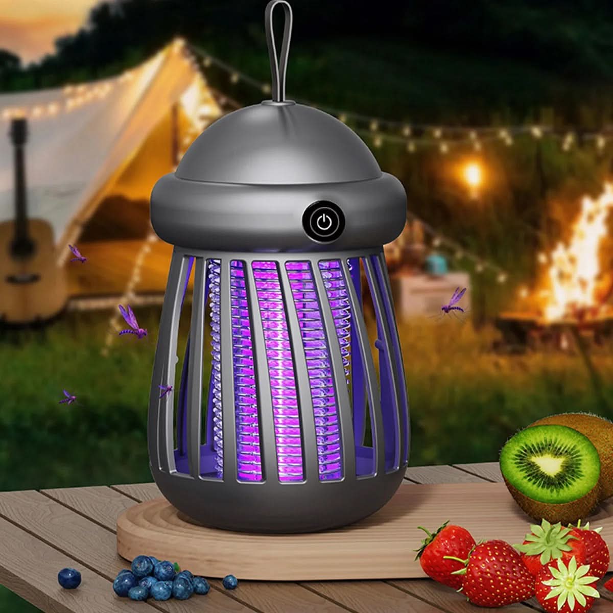 Portable Mosquito Zapper Lamp USB Rechargeable UV Light for Indoor Outdoor Use