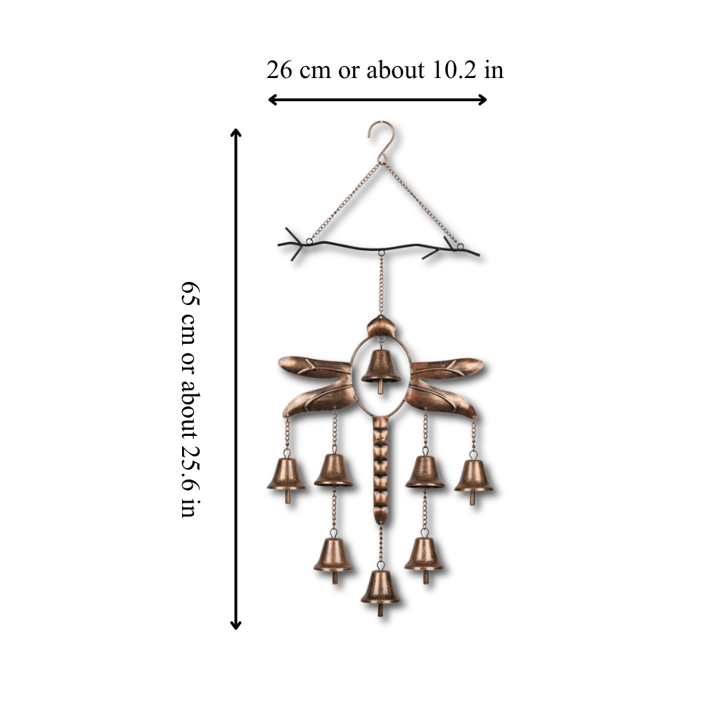 Dragonfly Bells Wind Chime for Garden and Outdoor Decor