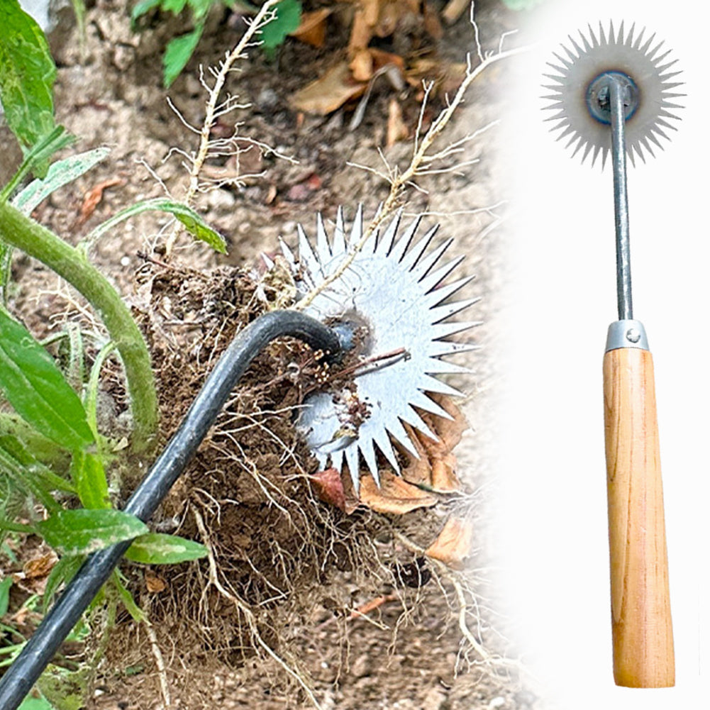 Manual Garden Weed Remover – Portable Sunflower Hoe and Rake Tool for Lawn Care, Soil Loosening and Convenient Outdoor Weeding