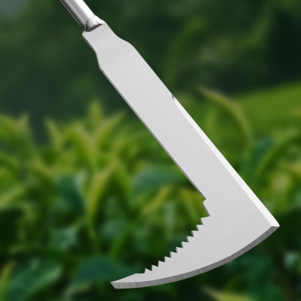 Stainless Steel Gap Weeding Tool – L-Shaped Hand Weeder for Clearing Grass Between Pavers, Yard Cracks, Terraces and Garden Paths