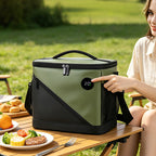 Insulated Cooler Tote with Digital Temperature Display & Shoulder Strap