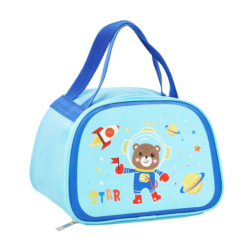 Kids Insulated Lunch Bag with Cartoon Design for School & Picnics