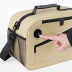 Insulated Lunch Cooler with Digital Temperature Display & Multiple Compartments