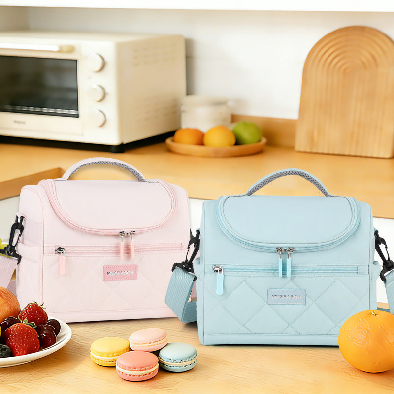 Insulated Lunch Cooler Bag with Shoulder Strap for Work & Travel