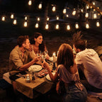 Solar Powered Outdoor String Lights with Shatterproof Bulbs