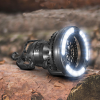 Portable Camping Fan with LED Light | Battery Powered Outdoor Fan