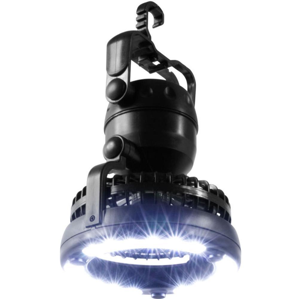 Portable Camping Fan with LED Light | Battery Powered Outdoor Fan
