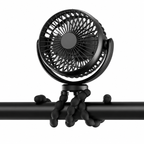 Portable Clip-On Fan with Flexible Tripod Legs for Home Travel Office