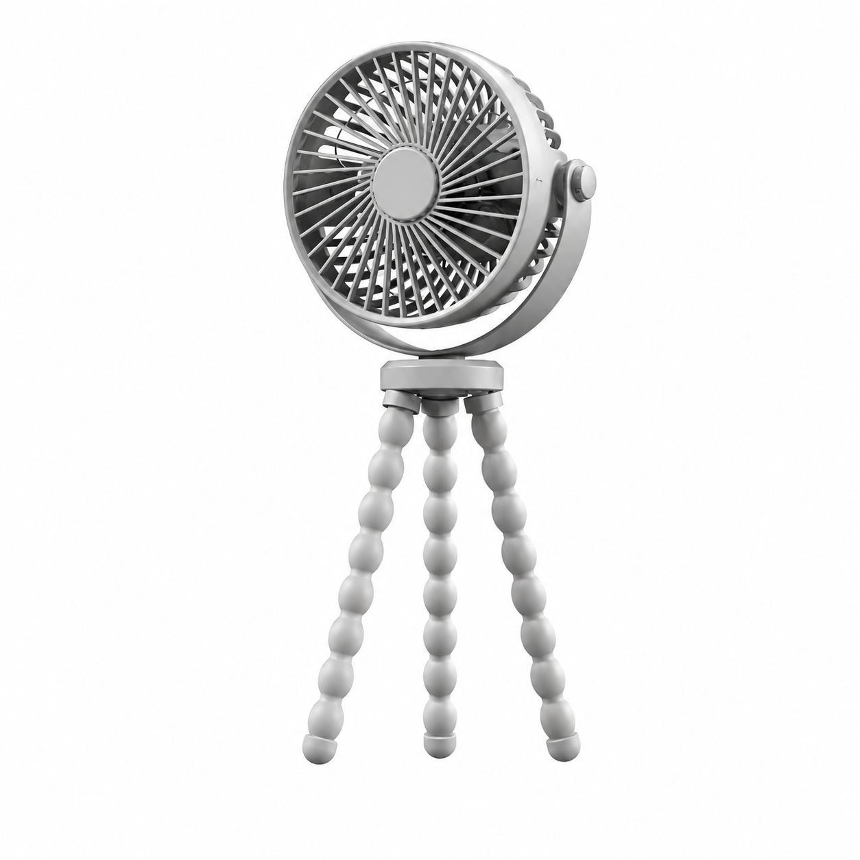 Portable Clip-On Fan with Flexible Tripod Legs for Home Travel Office