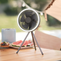 Portable Rechargeable Fan with LED Light & 10000mAh Power Bank for Travel & Outdoor Use