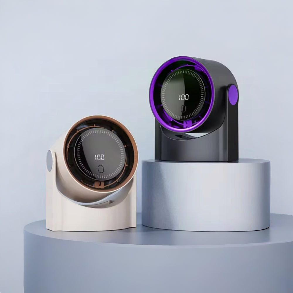 Portable USB Desk Fan with Adjustable Airflow and Oscillation