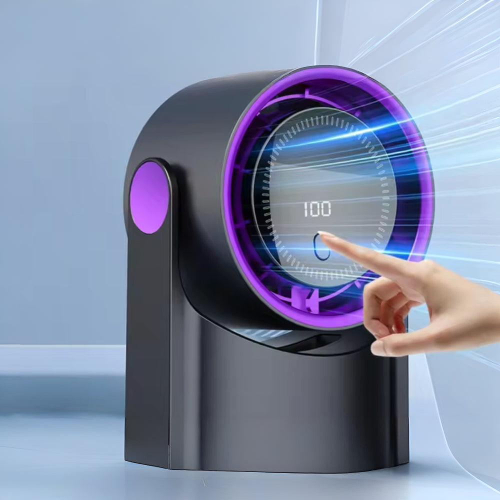 Portable USB Desk Fan with Adjustable Airflow and Oscillation