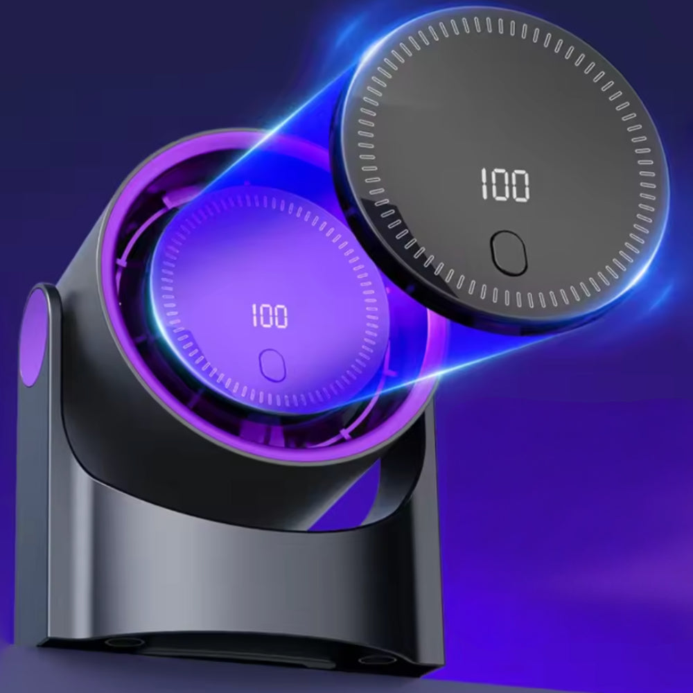 Portable USB Desk Fan with Adjustable Airflow and Oscillation