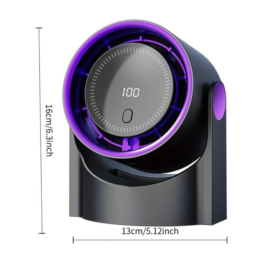 Portable USB Desk Fan with Adjustable Airflow and Oscillation