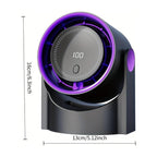 Portable USB Desk Fan with Adjustable Airflow and Oscillation
