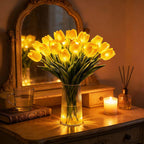 LED Tulip Light Bouquet with 15 Flowers, Romantic Home Decor Lamp