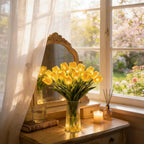 LED Tulip Light Bouquet with 15 Flowers, Romantic Home Decor Lamp