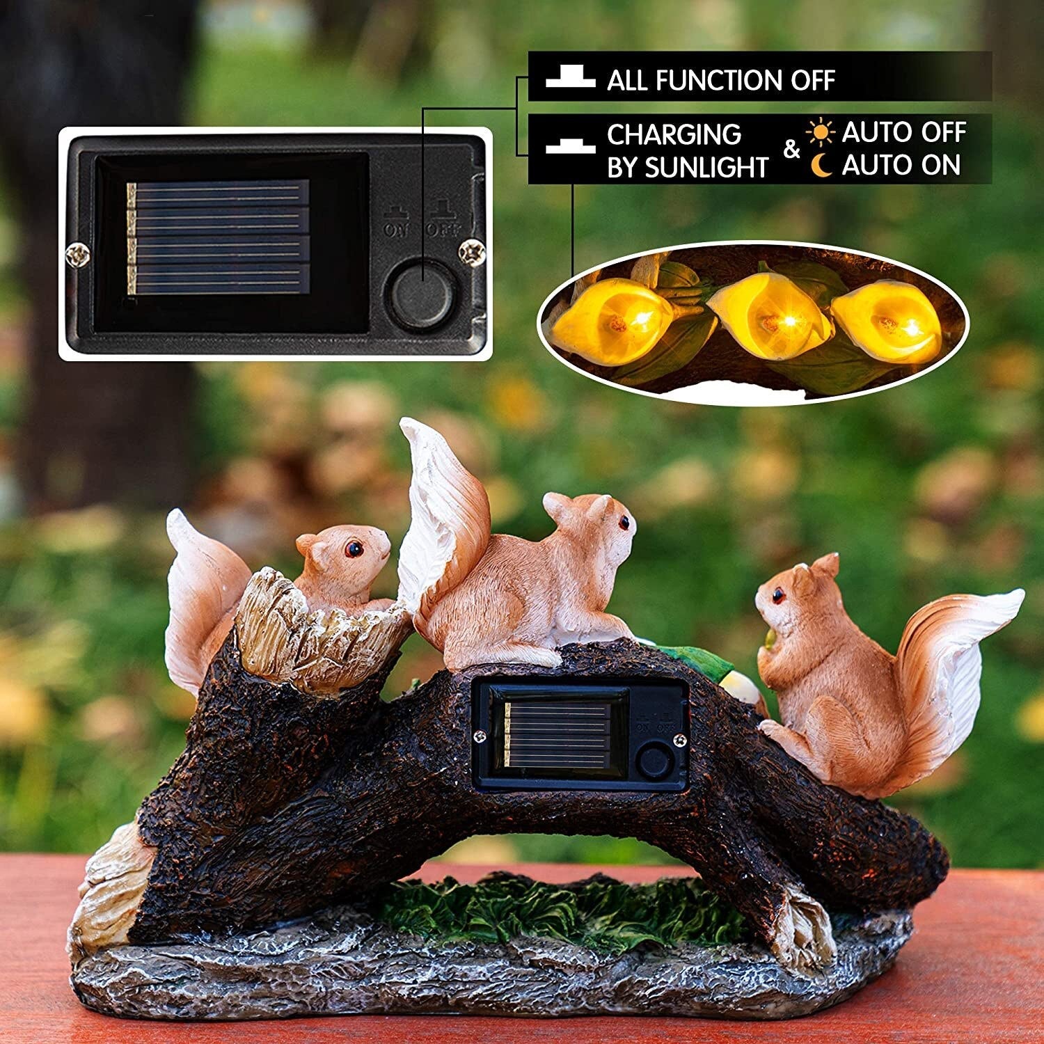 Resin Ornament Solar Lights