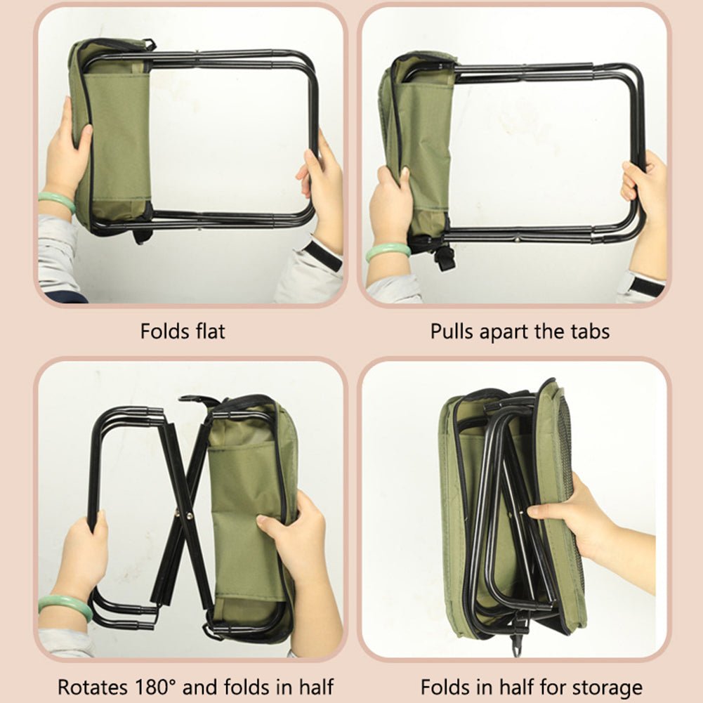 2-In-1 Chair Bag: Lightweight Waterproof Folding Chair And Backpack For Adventures