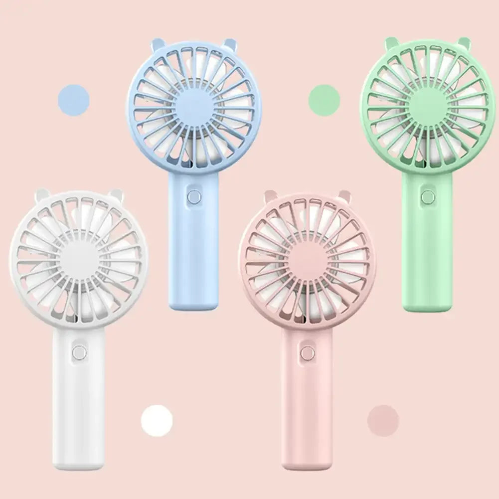 Portable USB Rechargeable Mini Hand Fan – 2 Pack