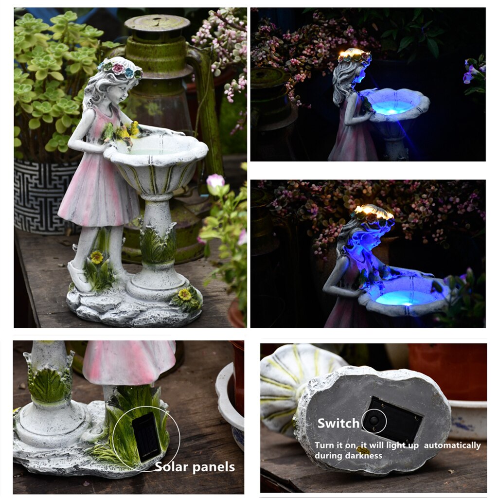 Resin Ornament Solar Lights