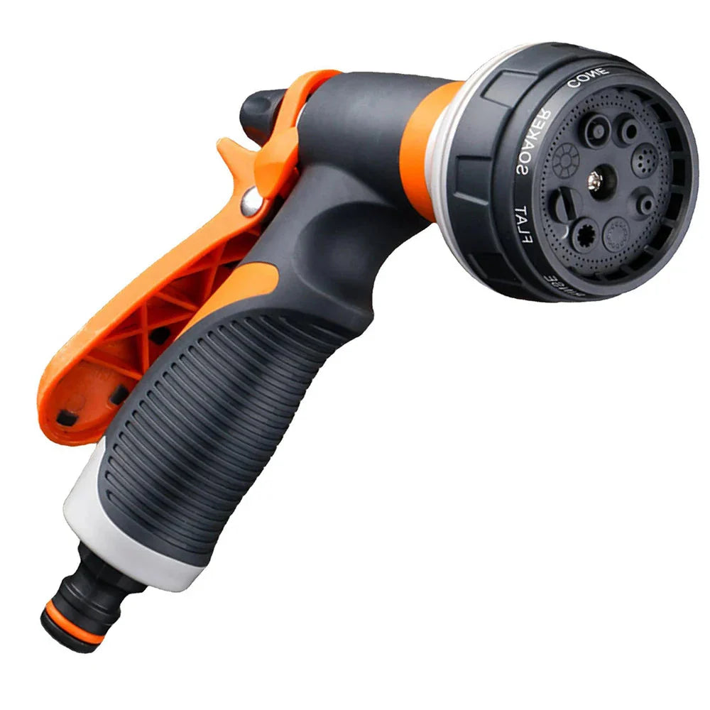 Garden Spray Gun with 8 Spray Patterns – Watering, Cleaning & Car Wash