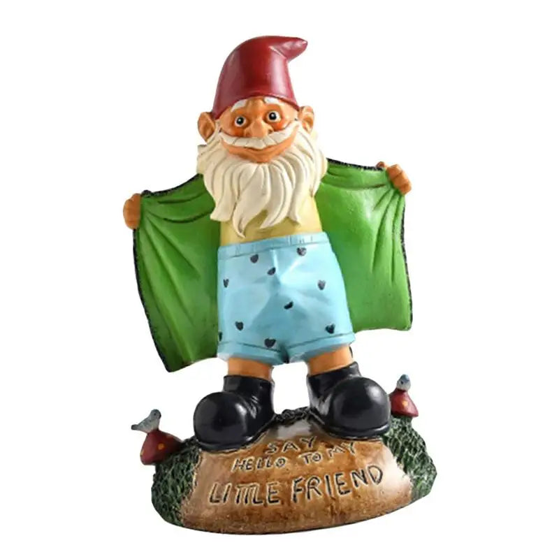 Garden Gnome Statue Outdoor Figurine – Whimsical Backyard & Garden Decor
