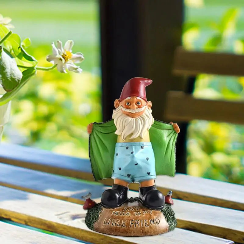 Garden Gnome Statue Outdoor Figurine – Whimsical Backyard & Garden Decor